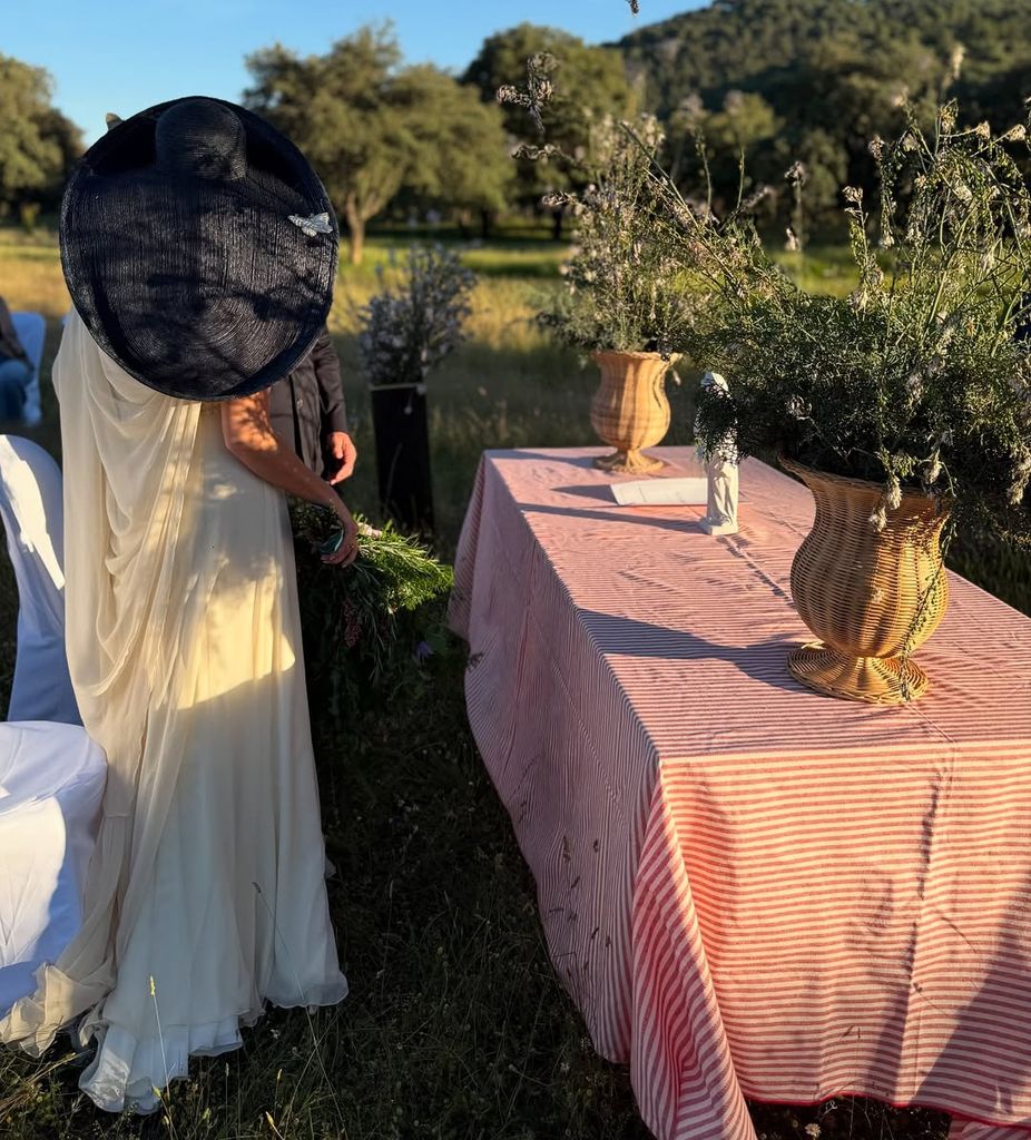 Blanca en la boda