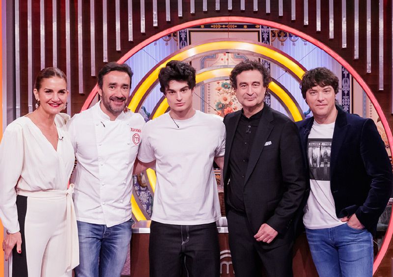 Jurado de MasterChef con el hijo de Pepe Rodríguez y Juanma Castaño
