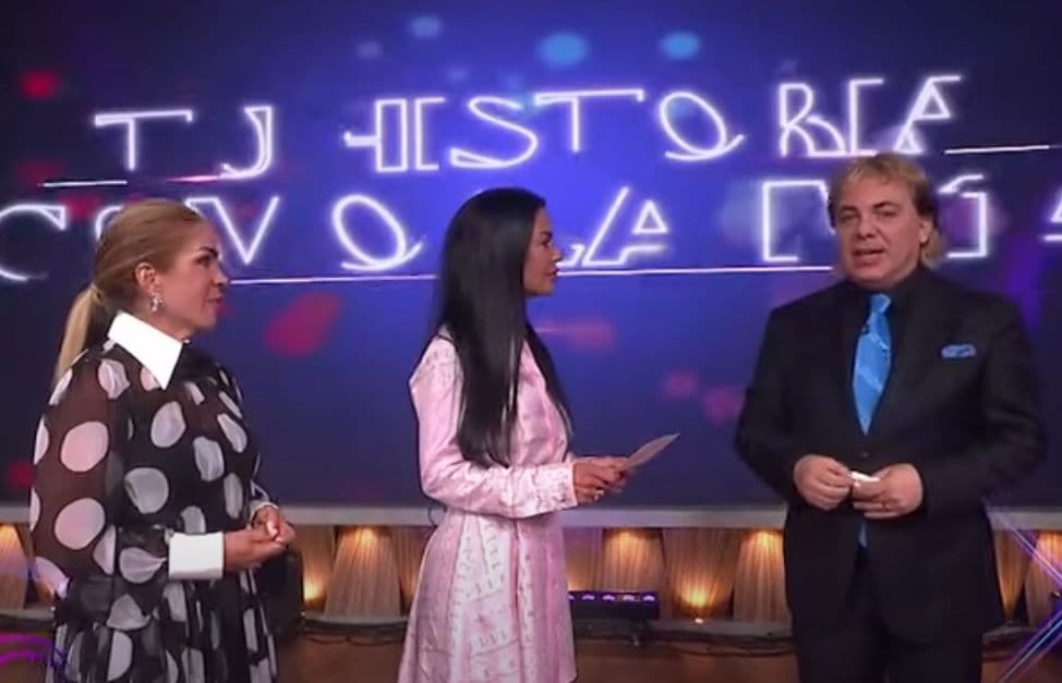 Mariela Sánchez le leyó a Cristian Castro una romántica carta en televisión nacional.