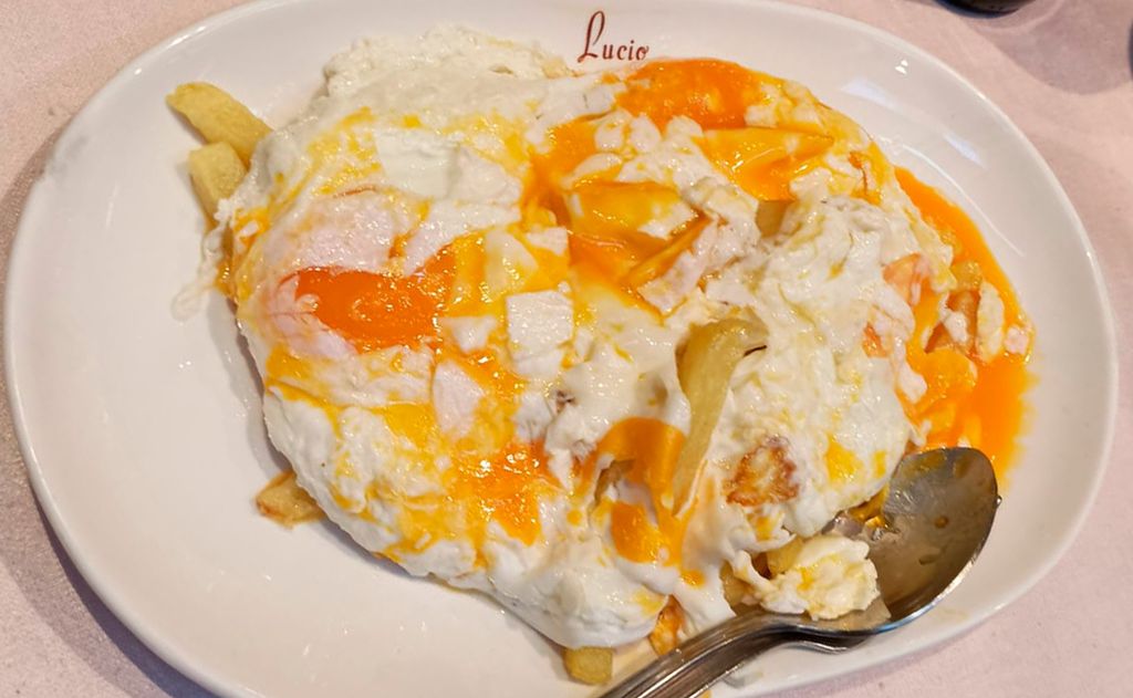 Huevos rotos de Casa Lucio