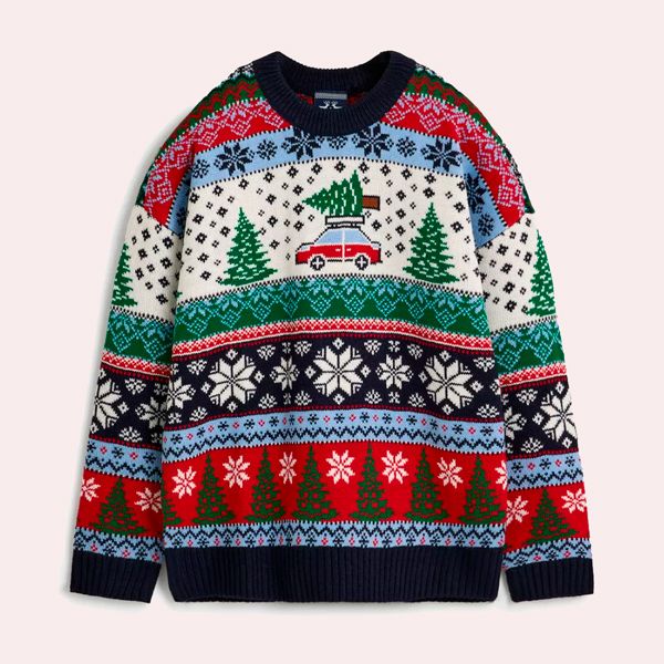 Mujer | Jersey cenefas navideñas