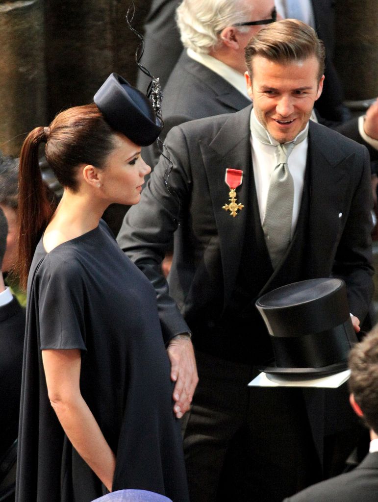 David y Victoria Beckham en la boda del príncipe Guillermo y Kate Middleton