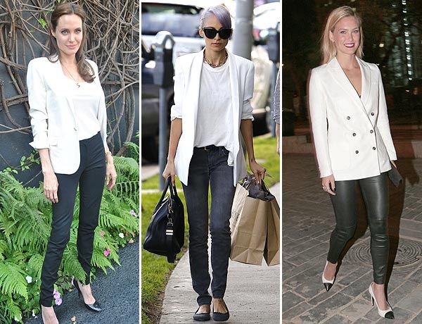Blazer blanco negro