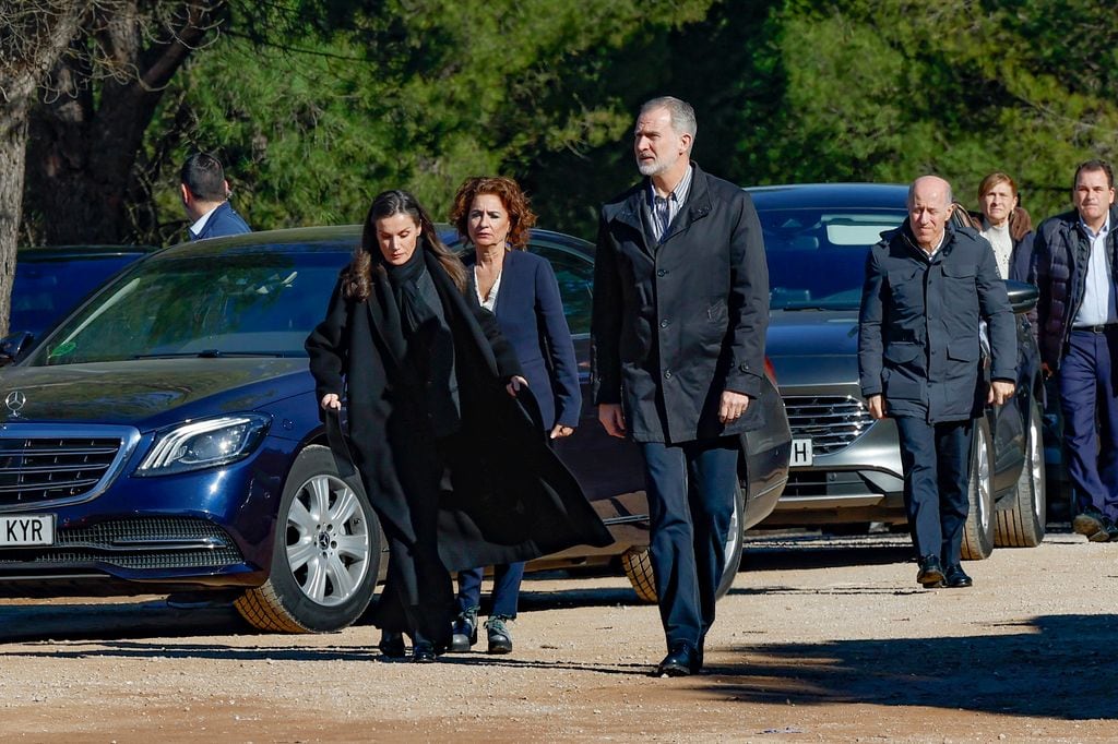 Los Reyes en la zona cero de Adamuz