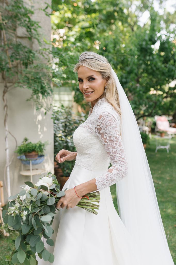 Angie Rigueiro el día de su boda