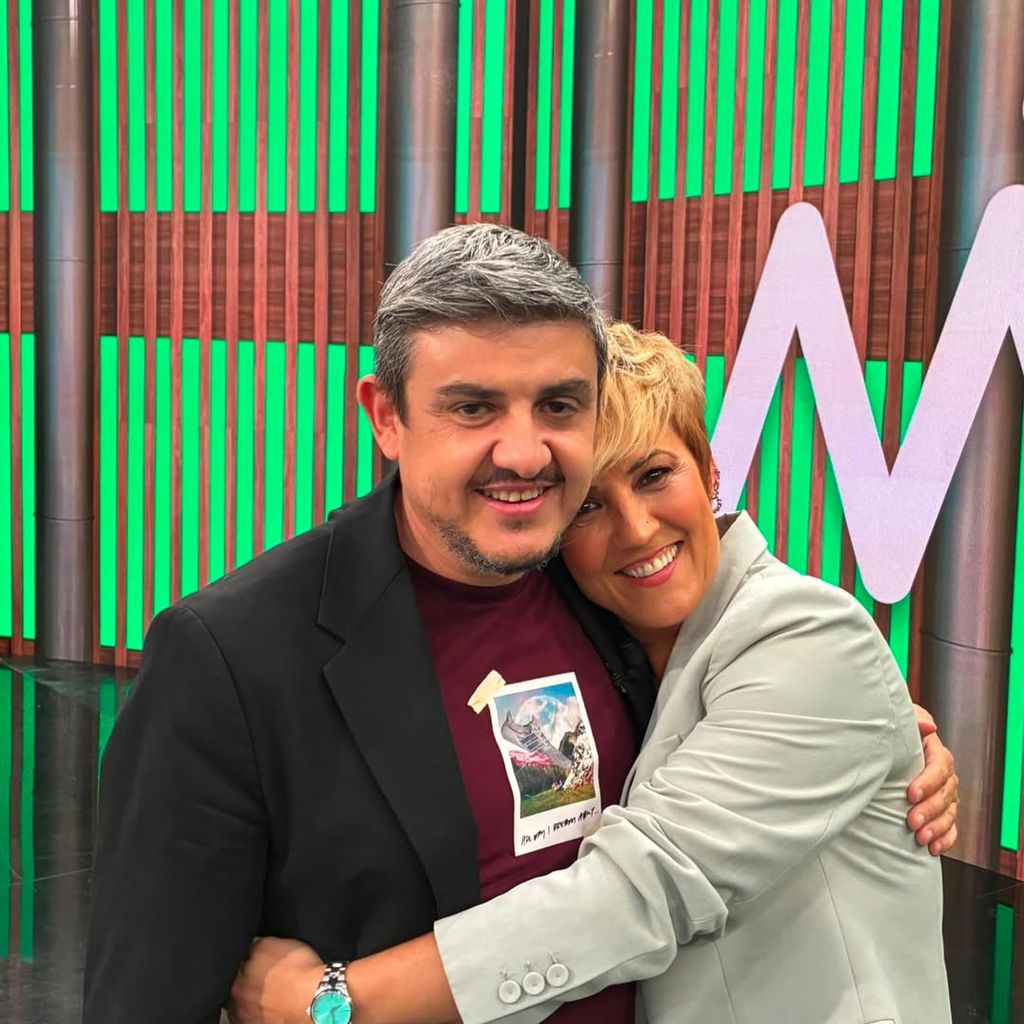 Cristina Pardo junto a su al periodista Alfonso Pérez Medina