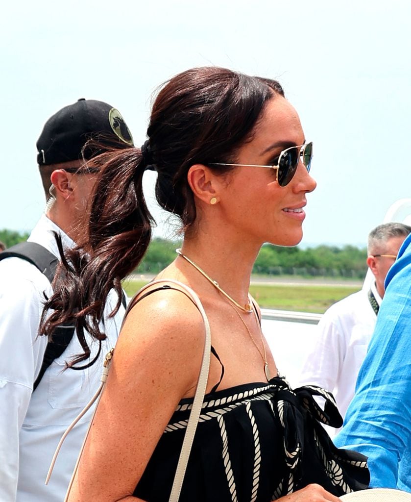 Meghan Markle durante su viaje a Colombia