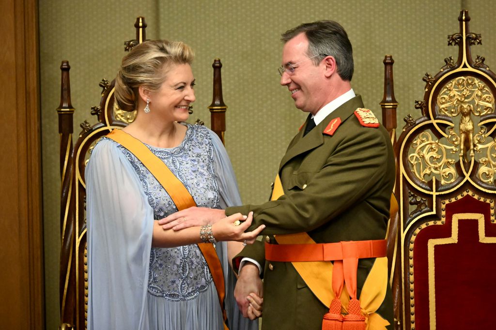 El gesto cariñoso de los recién proclamados Grandes Duques de Luxemburgo