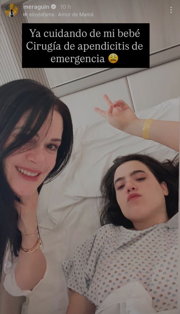 América Guinart ha cuidado a su hija Camila en el hospital