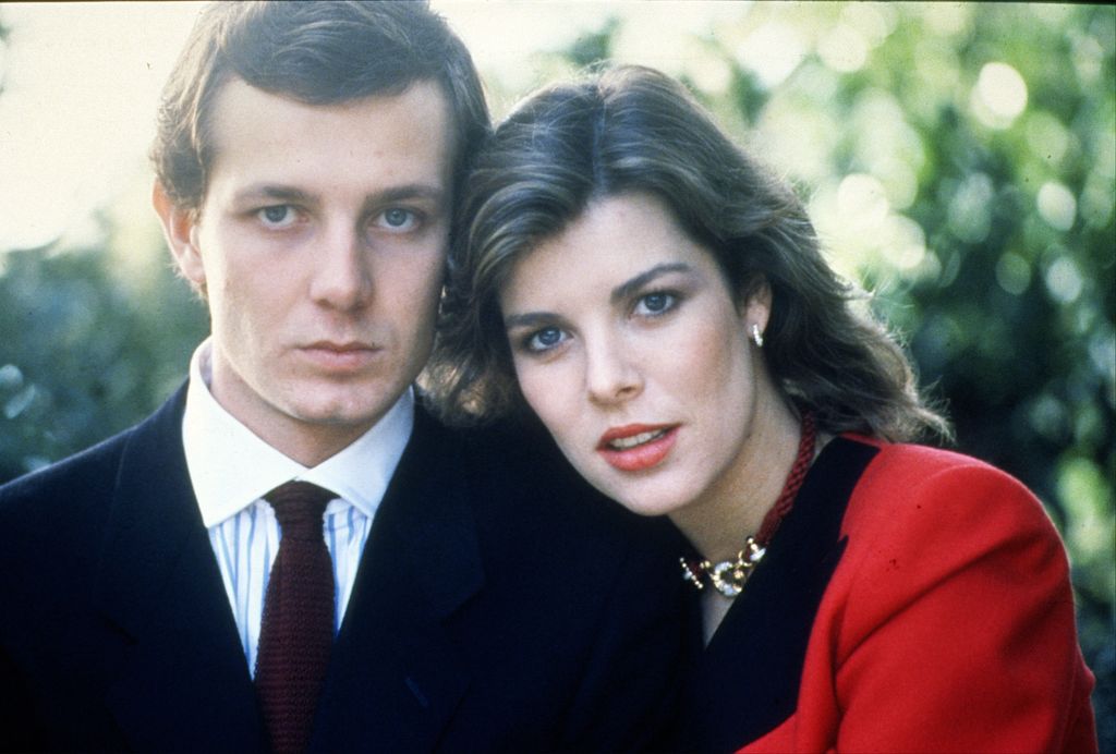 Stefano Casiraghi junto a la princesa Carolina