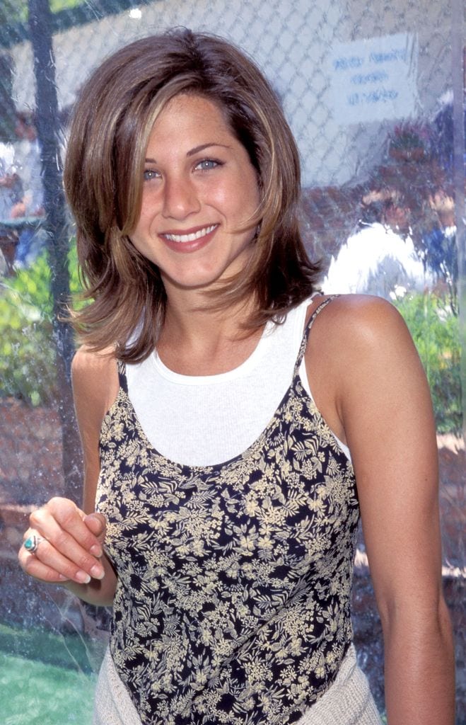 Jennifer Aniston con el icónico corte de pelo de su personaje.