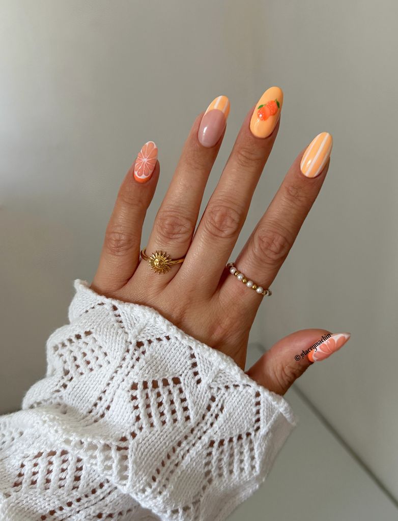 Manicura de naranja