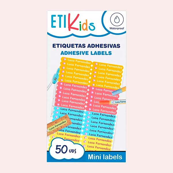ETIKIDS 100 Pegatinas Personalizadas
