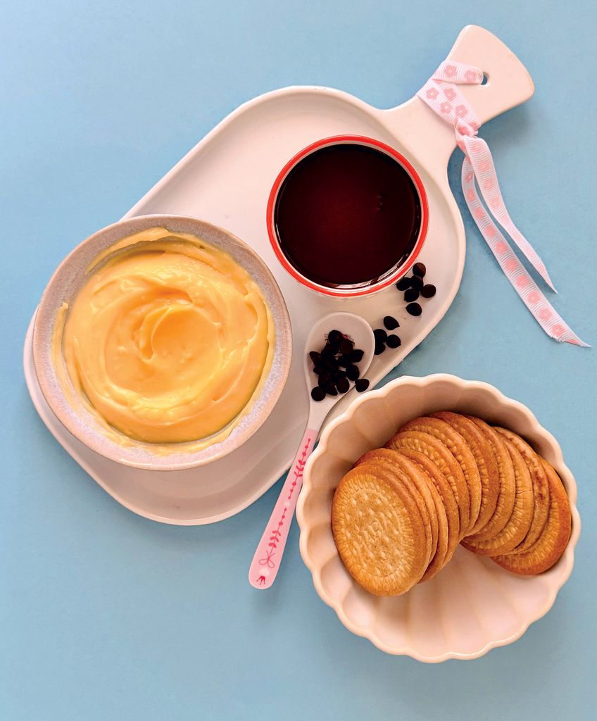 Las galletas tipo María, uno de los ingrediente principales para la elaboración de esta tarta. 