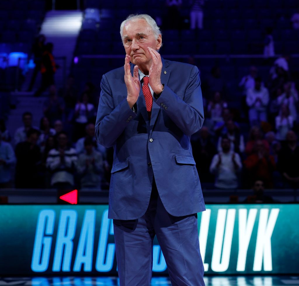 Clifford Luyk poses during ACB League between Real Madrid and Asisa Joventut Badalona at Movistar Arena on May 17, 2026 in Madrid