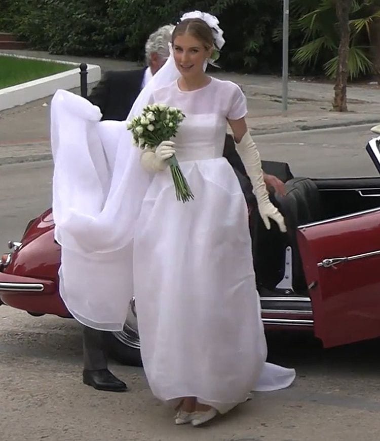Luisa Bergel vestida de novia