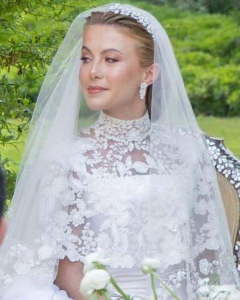 Aisha de Jordania en el día de su boda en mayo de 2025
