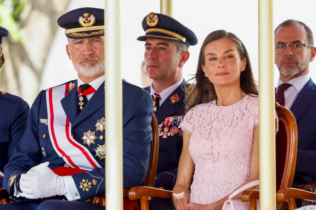 Los Reyes en una imagen tomada este viernes en San Javier