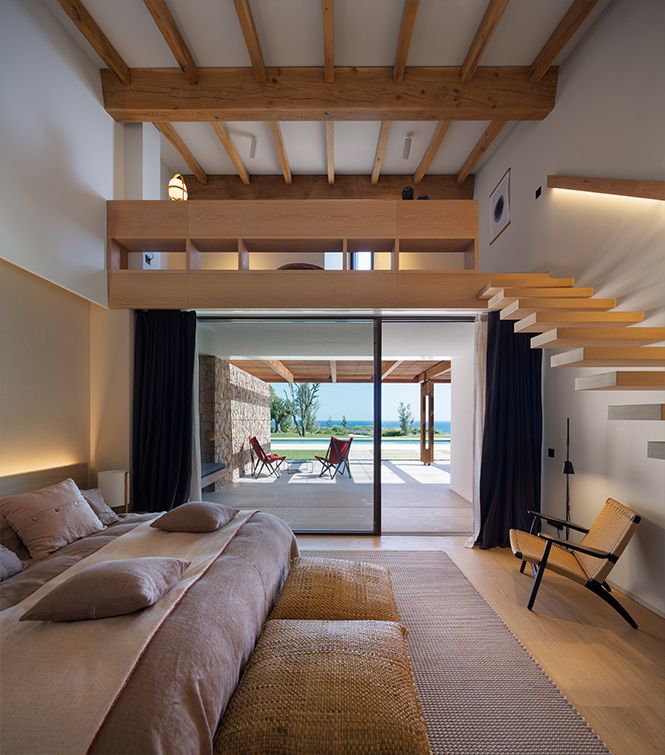 Dormitorio de estilo mediterráneo