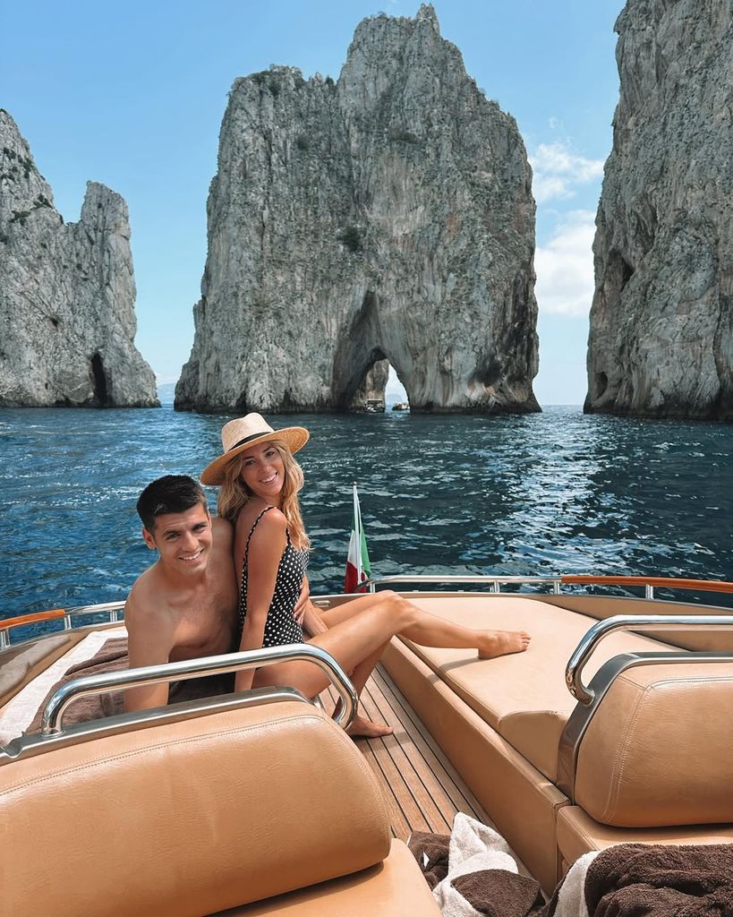 Alice Campello y Álvaro Morata en Capri