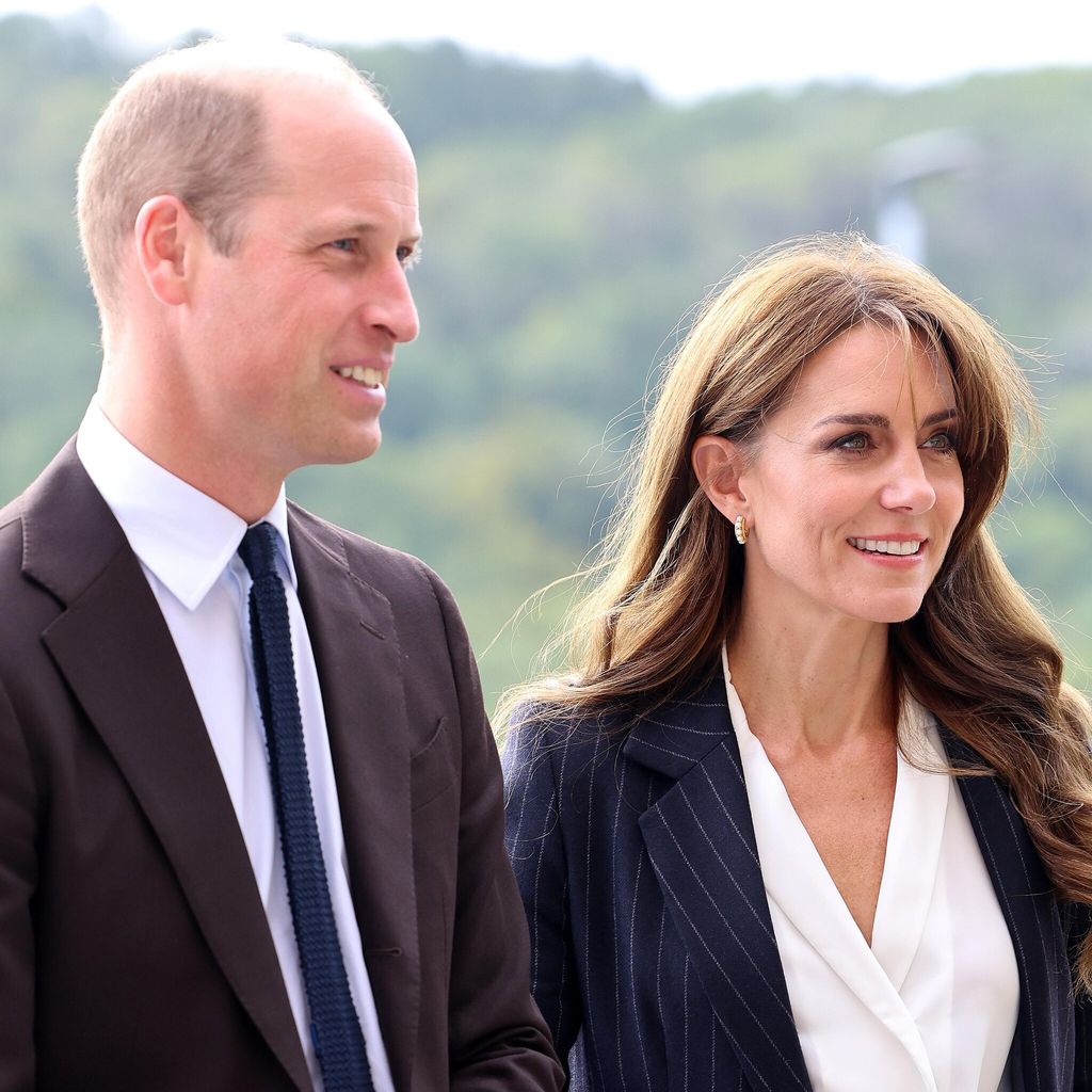 The Princess of Wales photographed leaving Windsor Castle with Prince William