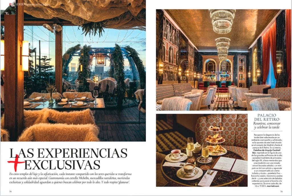 Páginas del número especial de invierno de ¡HOLA! Madrid, ya a la venta en todos los quioscos. Te contamos los mejores planes del invierno y la Navidad en la ciudad: gastro, exposiciones, teatro, restaurantes, escapadas y todo lo que puedas imaginas para los meses de diciembre, enero y febrero