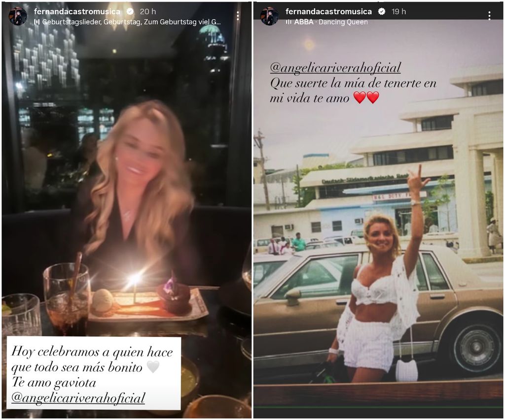 Fernanda Castro también le dedicó lindas palabras a su mamá en su cumpleaños.