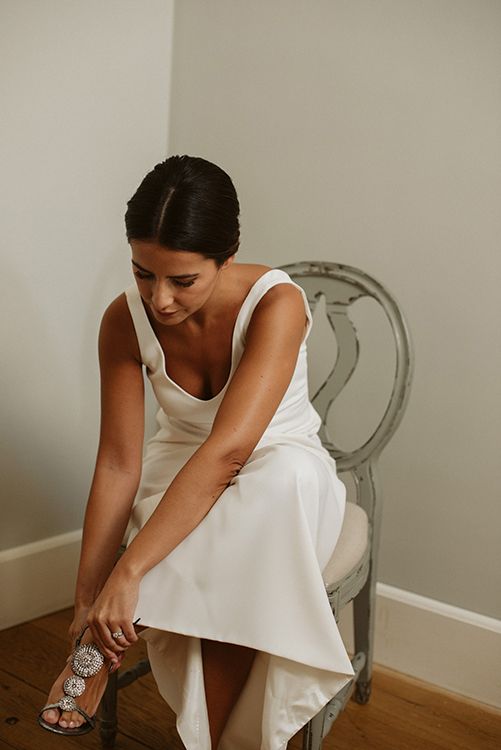 Vestido sencillo para novias