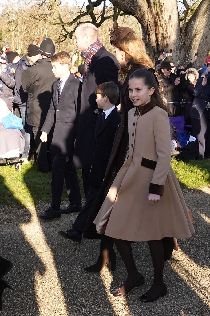Kate Middleton, princesa de Gales, en Sandringham para la tradicional misa de Navidad.