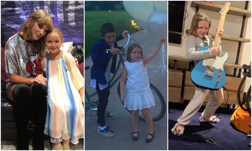 Cruz Beckham felicitó a su hermana Harper con estas lindas fotos.