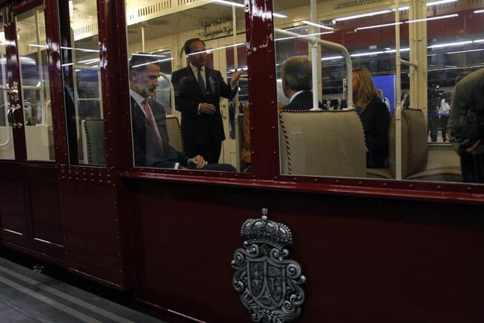 Rey Felipe en el aniversario del metro de Madrid