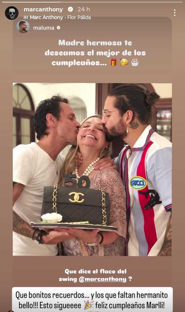 Marc Anthony y Maluma dejaron ver que su amistad de años sigue intacta.