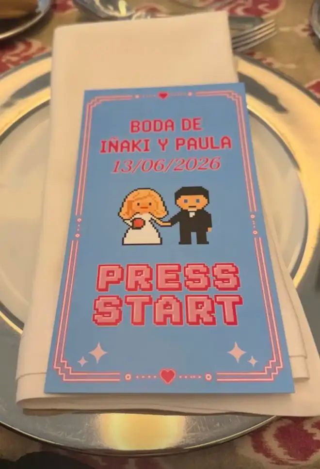 El menú de bodas de lo más orginal con pixelart