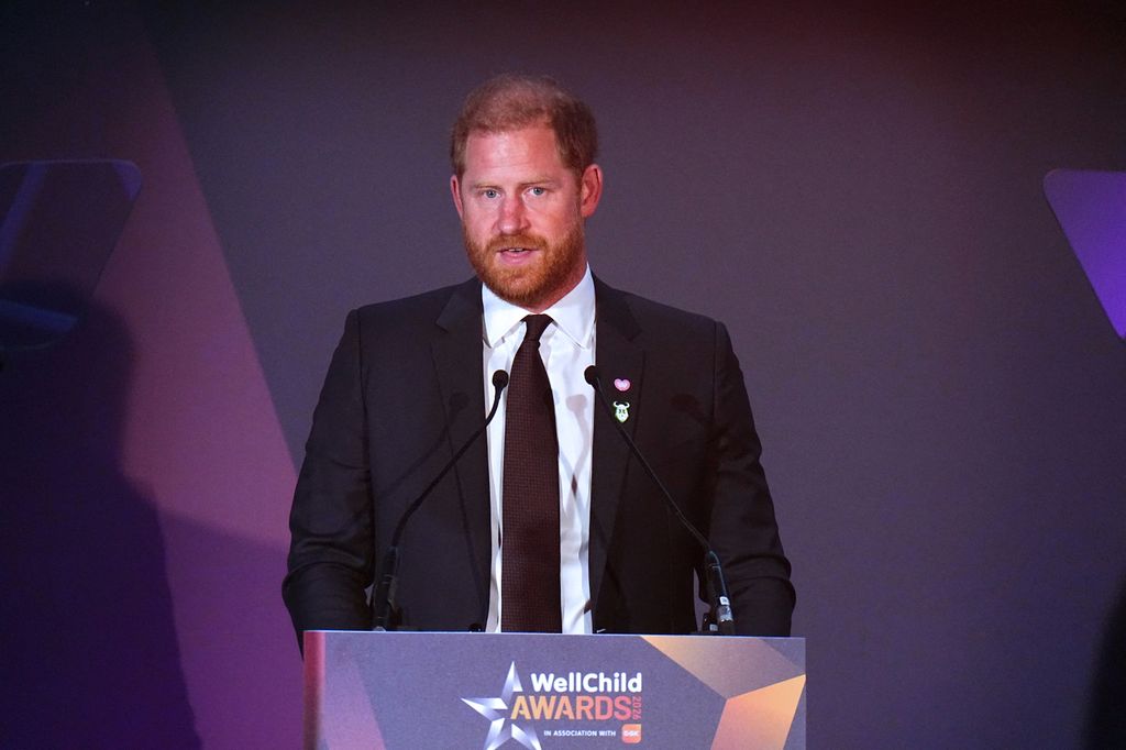 El príncipe Harry en la ceremonia de los Premios WellChild.