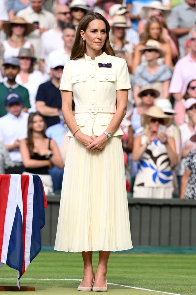 Kate Middleton en la final femenil. 