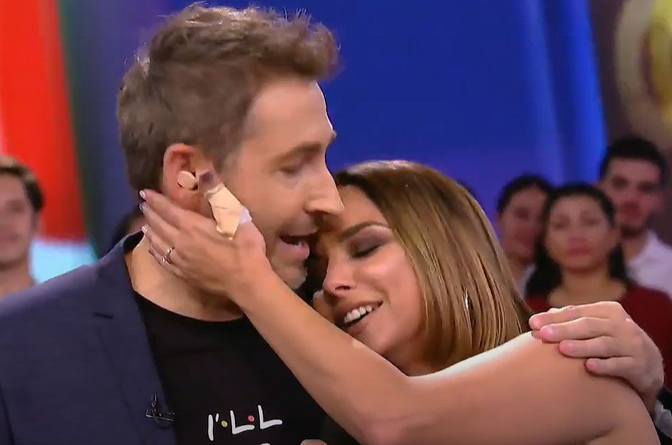 Frank Blanco y Chenoa durante su etapa en 'Zapeando'