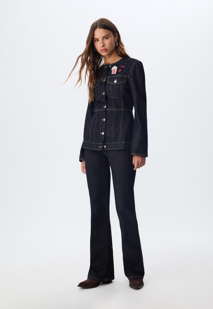 Traje denim stradivarius