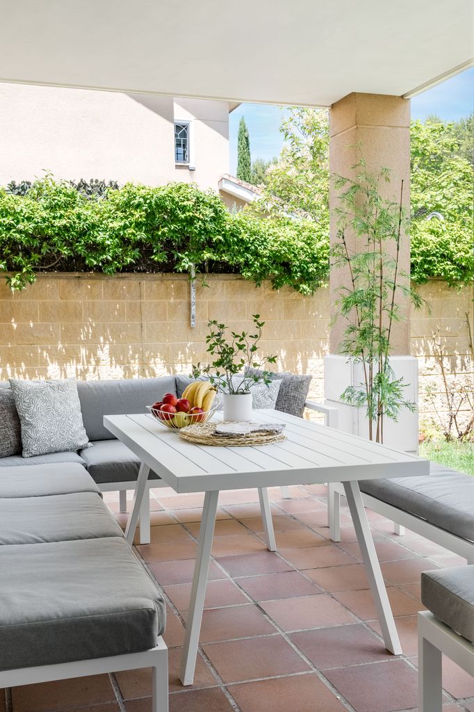 Salón al aire libre, en la casa de Rubentonces