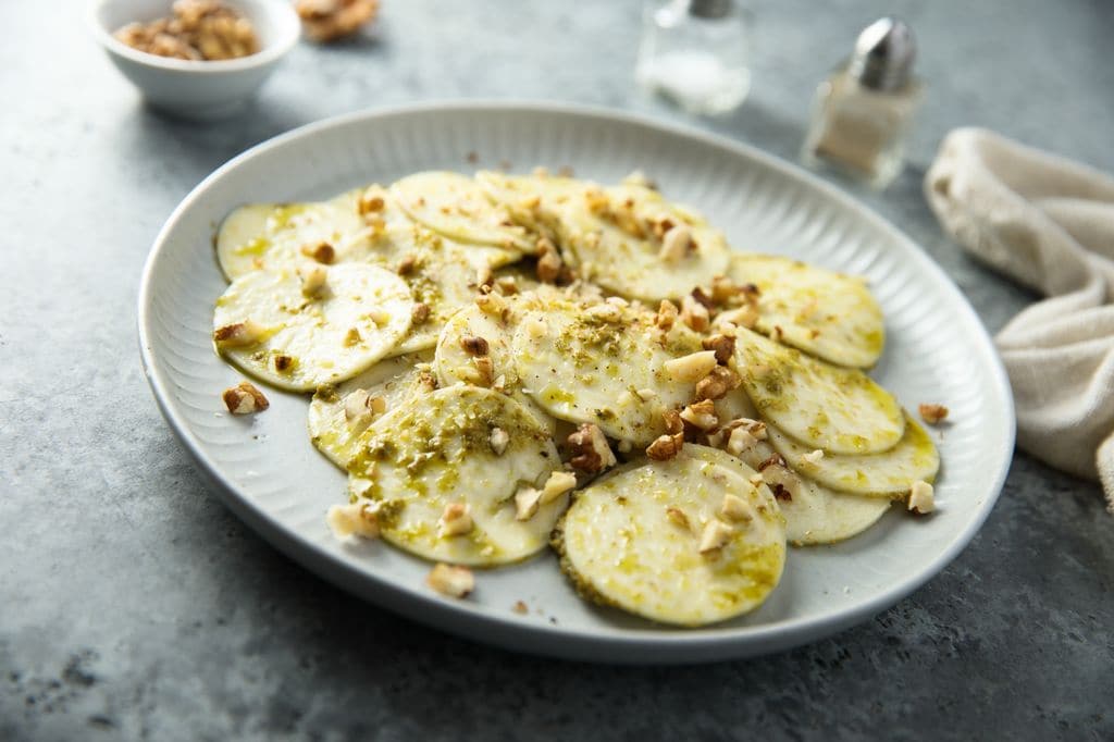 Carpaccio de calabacín.