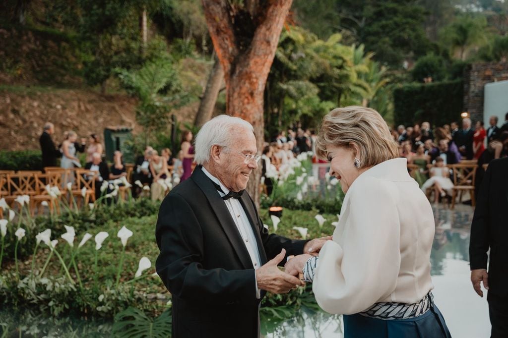 Ella Fontanals-Cisneros y el banquero José María Nogueroles, abuelo del novio