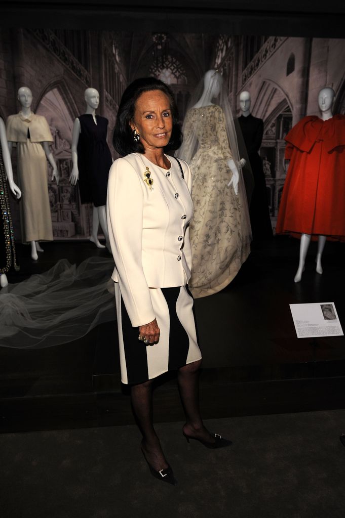 La aristócrata en una exhibición en honor a Cristobal Balenciaga