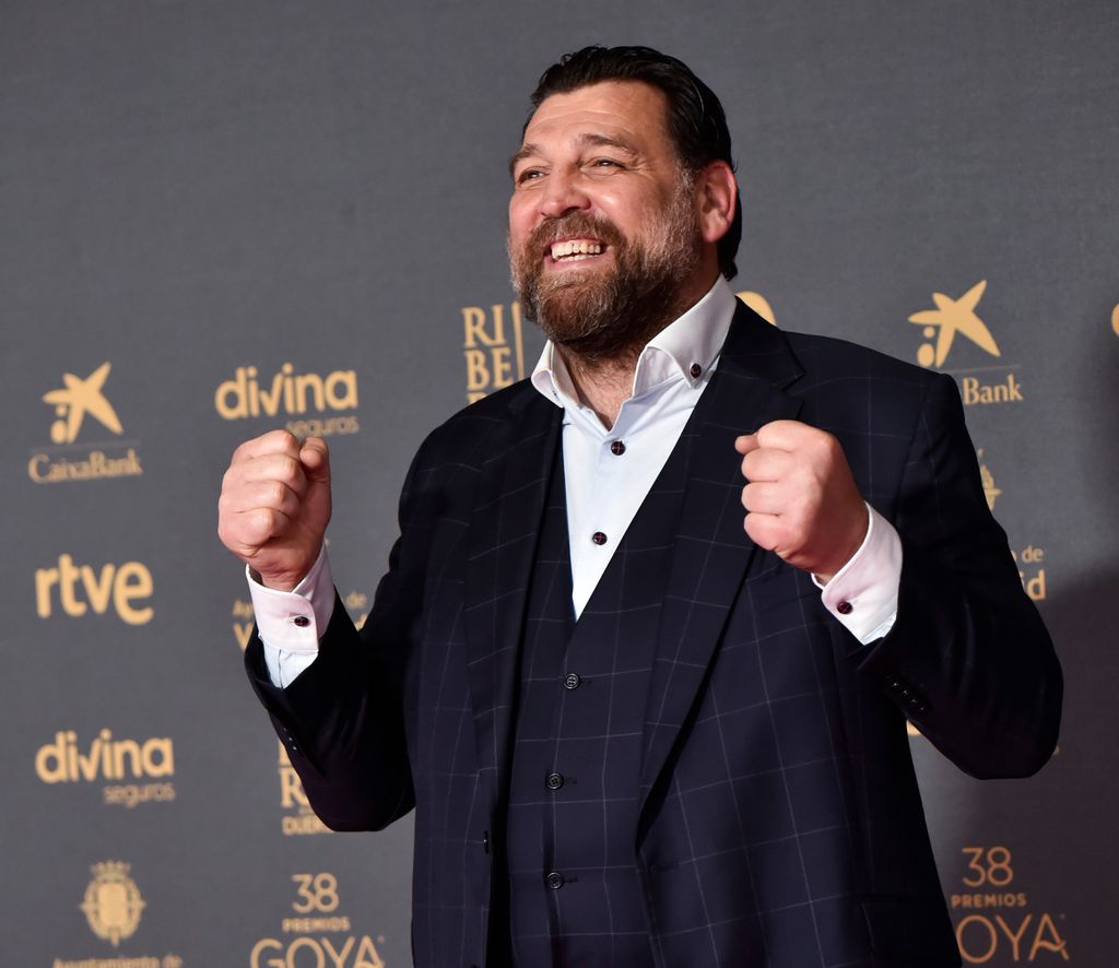Hovik Keuchkerian en la alfombra roja de los Premios Goya 2024 en Valladolid