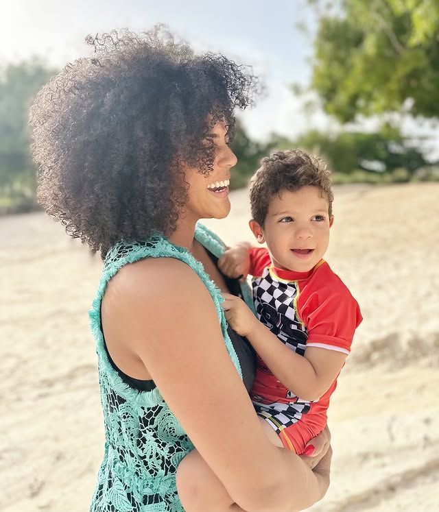 Francisca y su hijo Gennaro