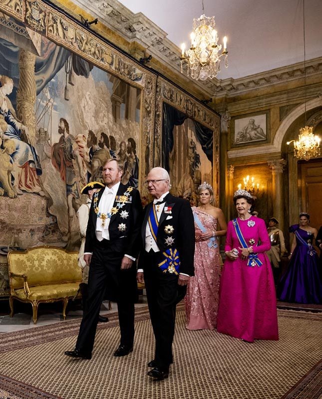 Cena de Estado en Suecia por la visita de los reyes Guillermo y Máxima