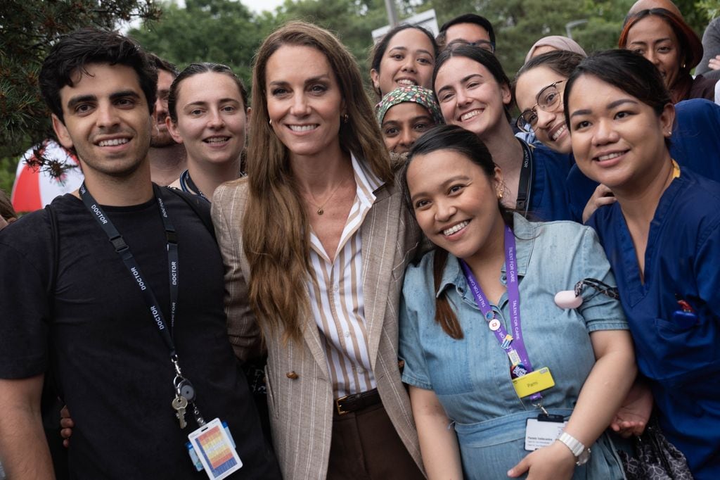 Kate Middleton, en su visita al hospital de Colchester.