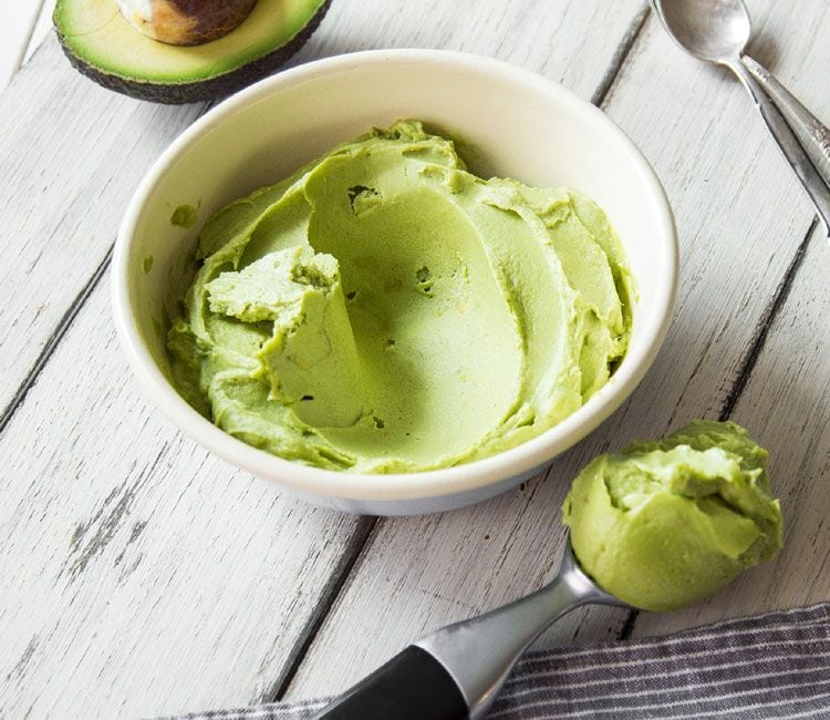 Helado de aguacate