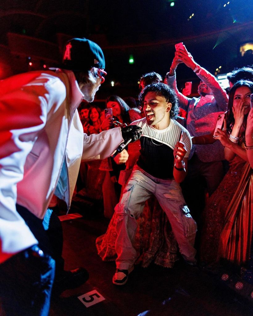 Justin Bieber cantando en la tercera preboda de Radhika Merchant y Anant Ambani
