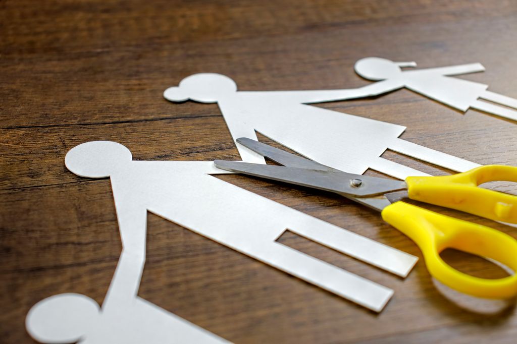 Imagen alusiva al divorcio con hijos