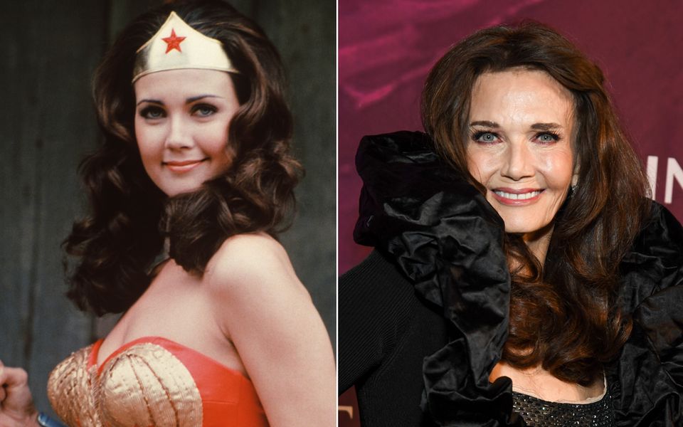 Lynda Carter, antes y ahora: en su icónico papel de Wonder Woman en los años 70 y en una de sus apariciones más recientes sobre la alfombra roja