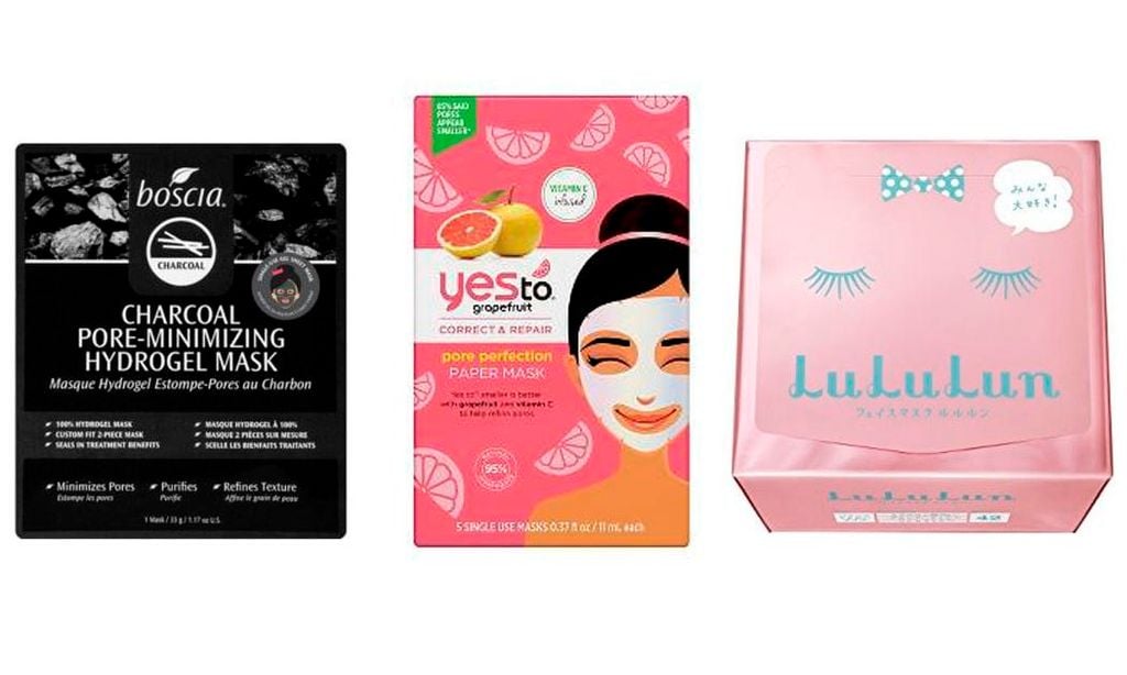 Collage de mascarillas de hojas o láminas (sheet masks )